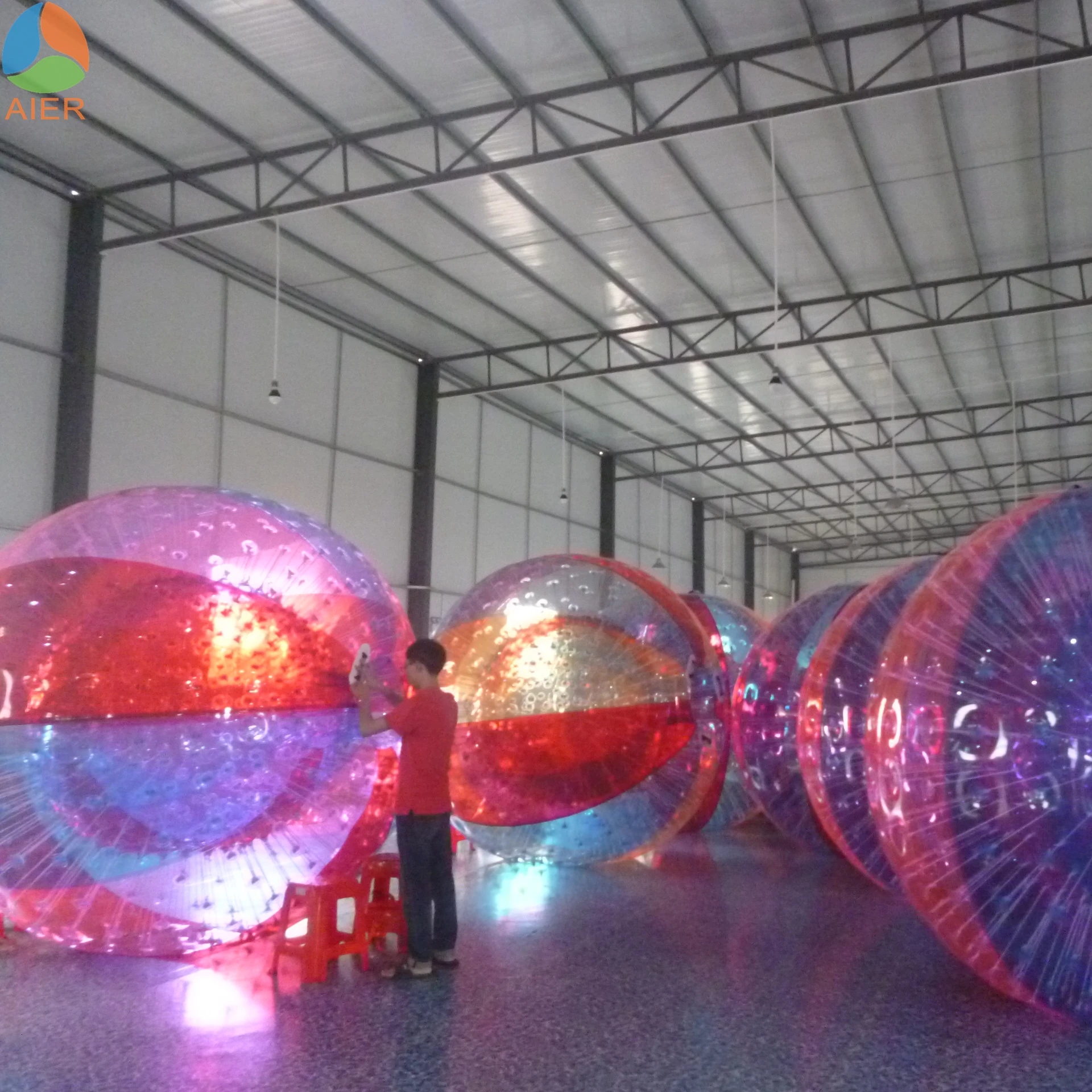Outdoor game colorful zorb ball inflatable human balloon toys for grassland