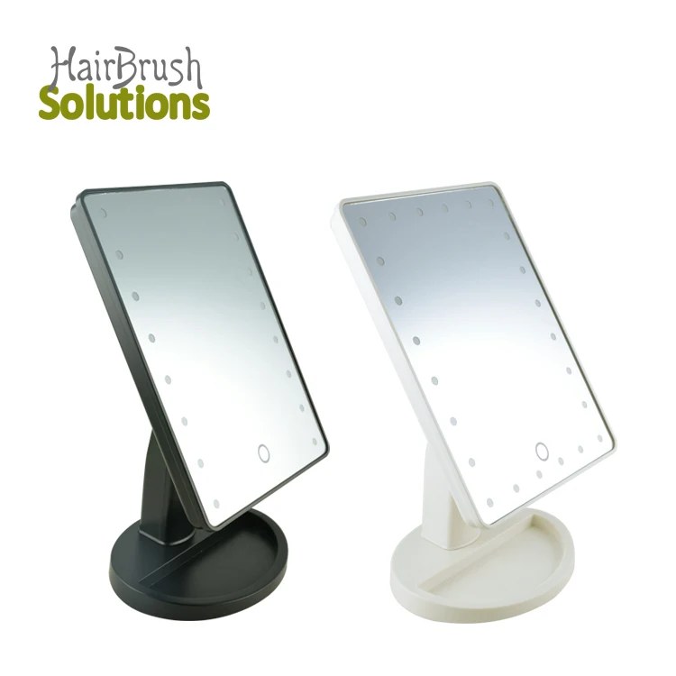 Custom Black Mirror Series 1 Cheap Plastic Custom 16 Bulb Light Mirror Single Side Table Makeup Cosmetic Rechargeable Led Mirror