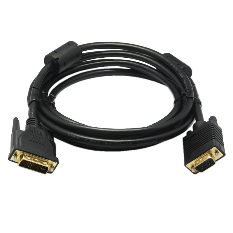 Cheap 24+5  Dvi To 15 Pin Vga Adaptor Cable For Tv Computer Dvd Projector