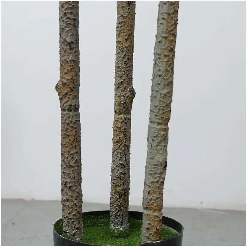 Artificial Plant Plastic Banyan With Led Lights Decor Green Wall Banana Artificial Olive indoor tree 6Ft Tall Faux Silk Plant