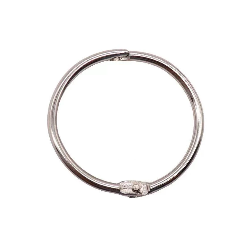 Binder Rings 20mm Silver Metal Book Rings Loose Leaf Ring For Index Cards For School Home And Office
