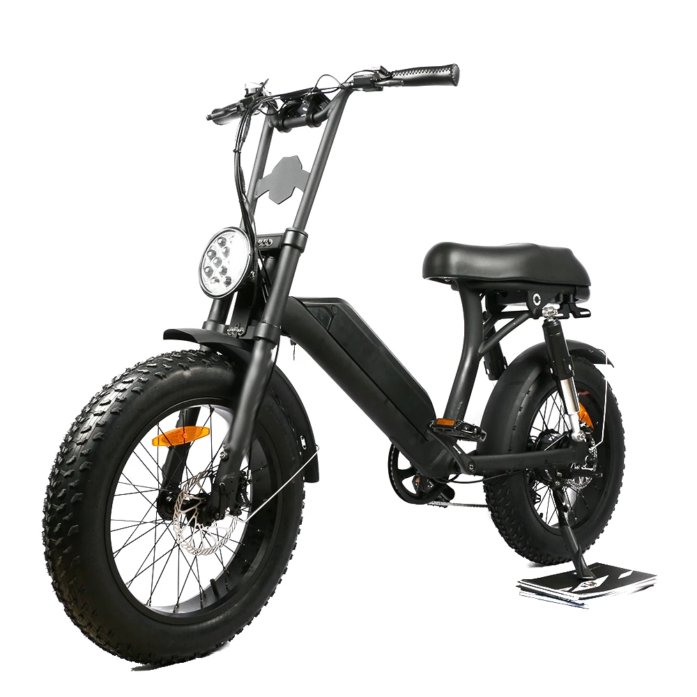 20'Fat tire ebike eec electric moped powerful adult electric scooters retro electric bike for city commuting