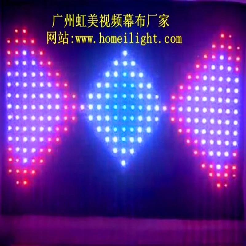 Wedding Stage Decoration Flexible Fireproof Backdrop Cloth Pixel Led Video Curtain For Night Club Event