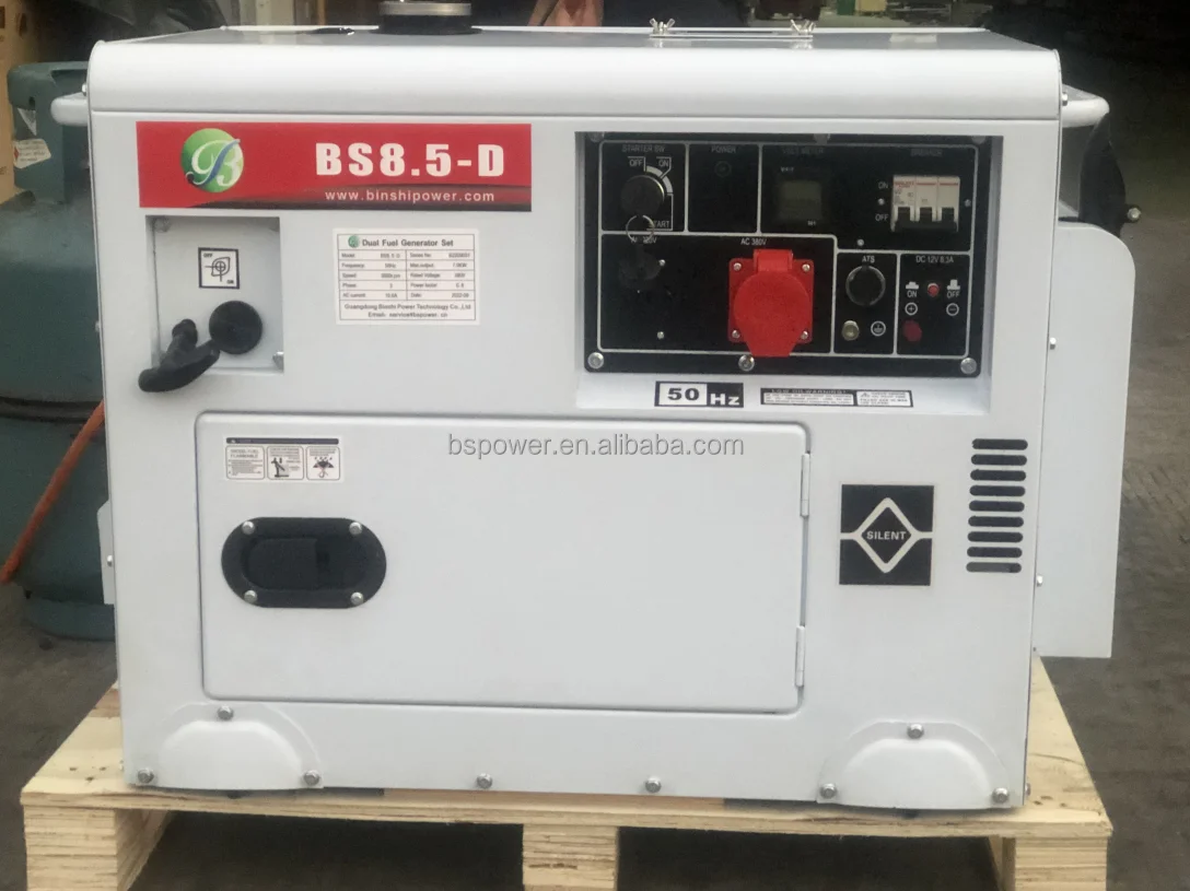 China Factory Small 2kw 3kw 5kw 168F Natural Gas LPG LNG Portable Gasoline/Gas Dual Fuel Generator