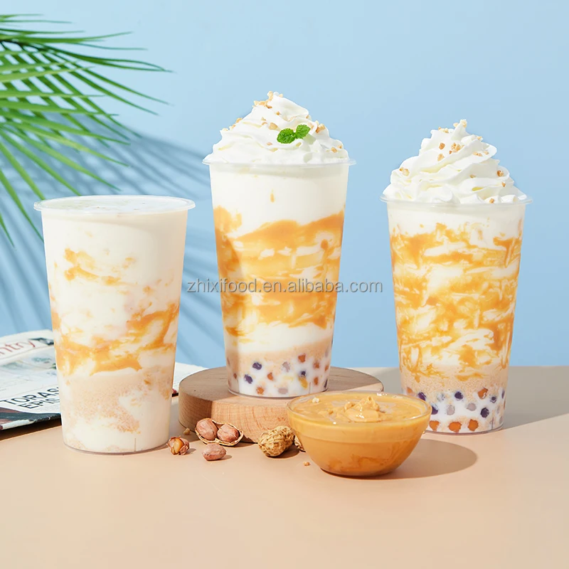 Guangxi оптовая цена 340 г бутылка чистой здоровой гладкой морской соли арахисовое масло для приготовления Пузырькового чая напитков или хлеба Sprea