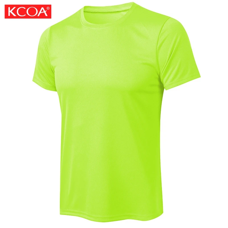 Custom Athletic Sports Wear Sports Wholesale Running Round Neck Fitness Gym Neon Color T Shirts