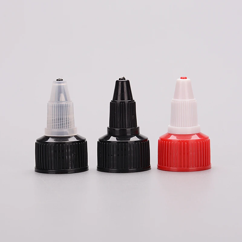 PP Squeeze Nozzle Tip Cap Twist Top Plastic Cap for 18/410 20/410 24/410 28/410 size