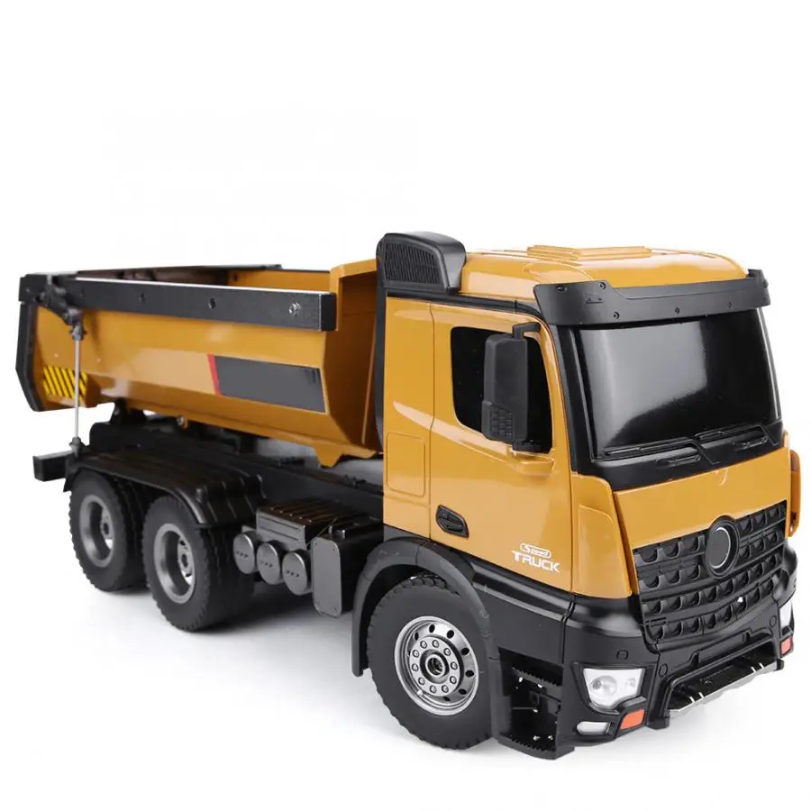 Huina 1580 + 1582 Combination Best Budget Boy Toys Alloy Metal Vehicle Wheel Loader Remote Control Truck Excavator Toy Rc Digger