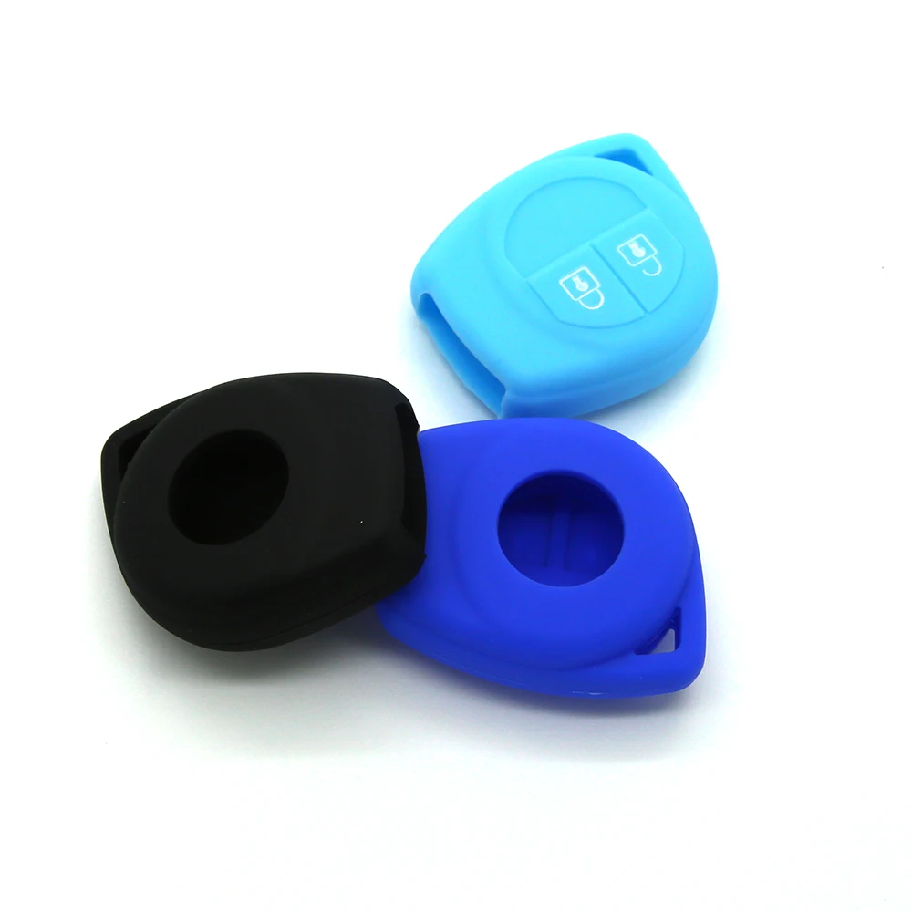 Replacement Silicone 2 Buttons Remote Key Bag Case For Car
