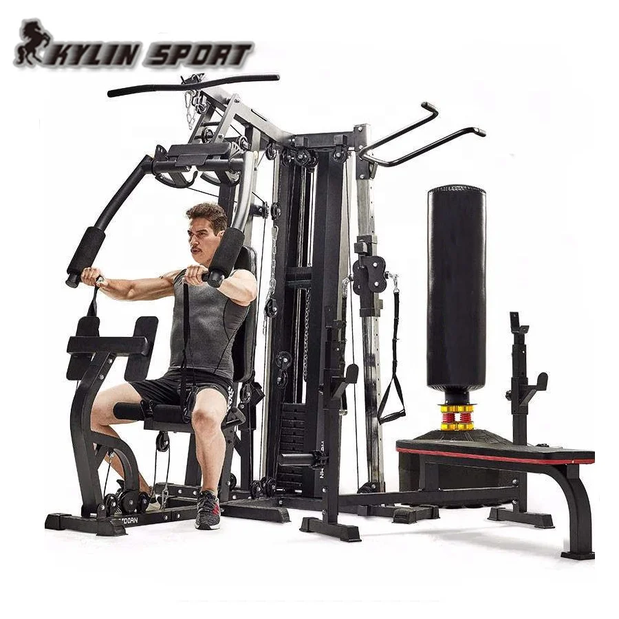 Kylinsport Full Body Exercise Multi Station Home Gym 3 Fitness Machine Equipment
