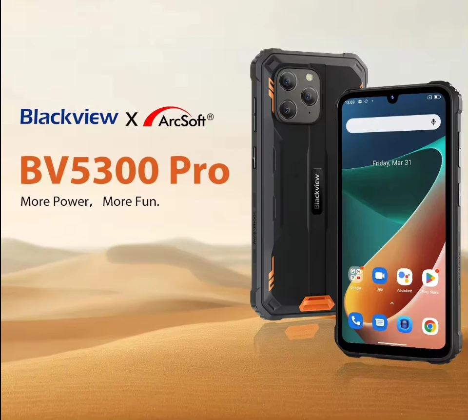 Blackview BV5300 PRO 4GB RAM 64GB ROM 6.1 Inch Waterproof IP68 Rugged Smartphone with Touch Screen Feature Phone