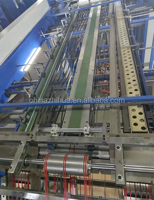 Automatic flute paper laminating machine with flip flop stacker  two stations