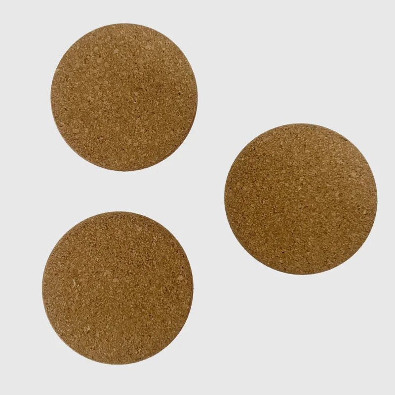 Factory Price Sublimation Cork Coaster Plate Cork Ceramic Coasters