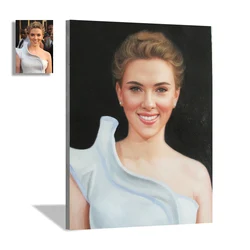 Ручная работа, портрет на заказ, холст, картина маслом, голова, портрет, звезда, портрет, памятная картина