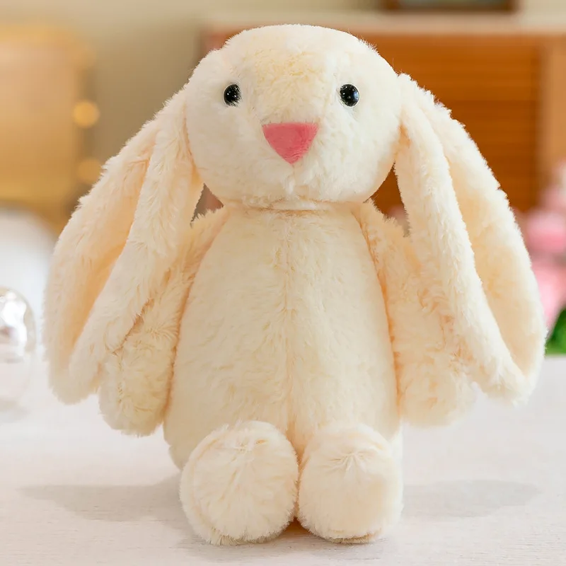 New Cute Kawaii Easter Days Gift Sleeping Toys Stuffed Animal Doll Long Ear Rabbit Plush Rabbit Toys for Girls