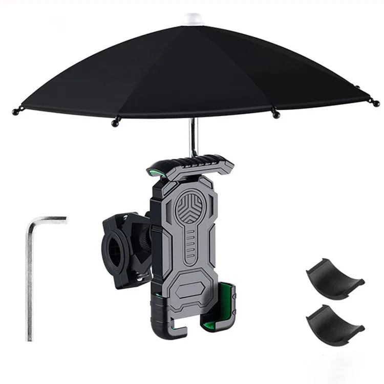 Bracket Rainproof Bike Cycling Waterproof Motorcycle Outdoor Riding Mini Mobile Phone Shade Holder Umbrella For Sun