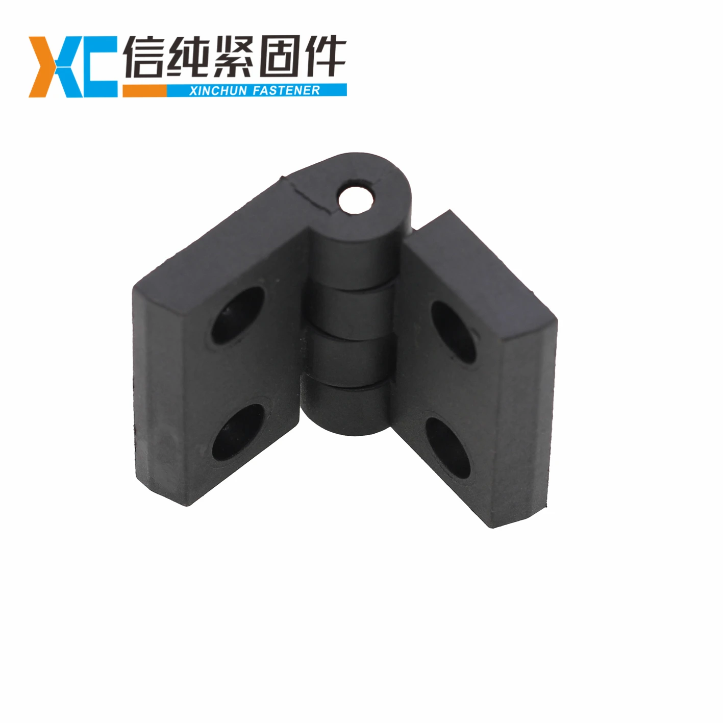 Black nylon material hinges folding slot 6 heavy duty locking hinge