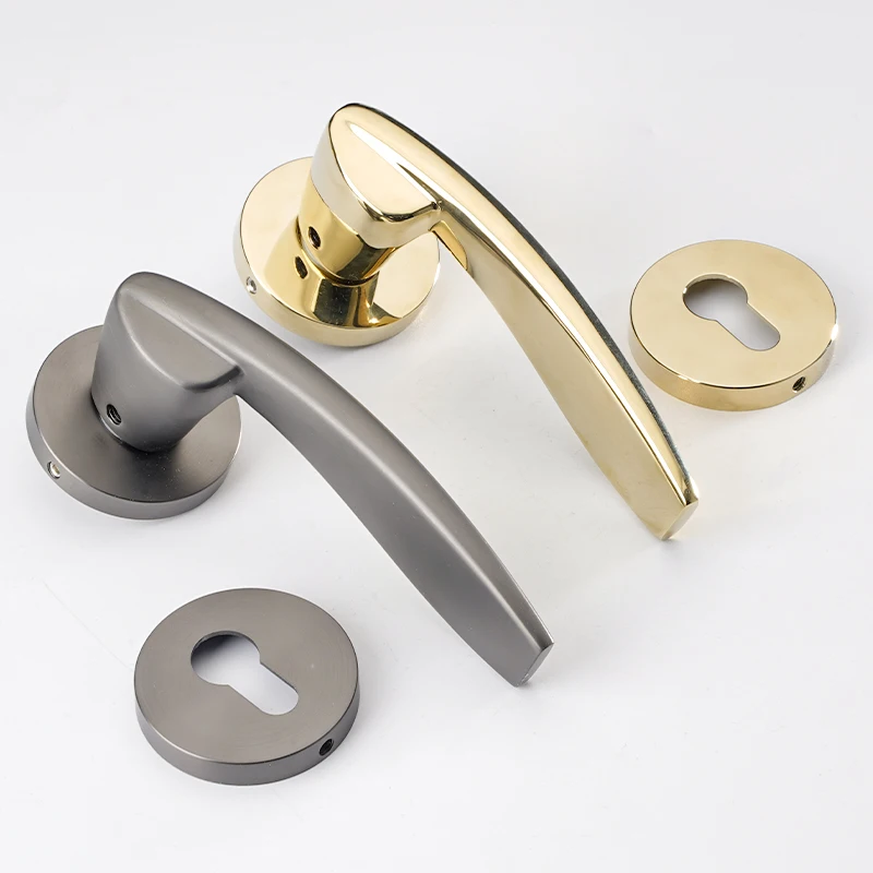 2022 Light and Fashionable Zinc Alloy Metal Door Handle Lock Doors Handles High Quality