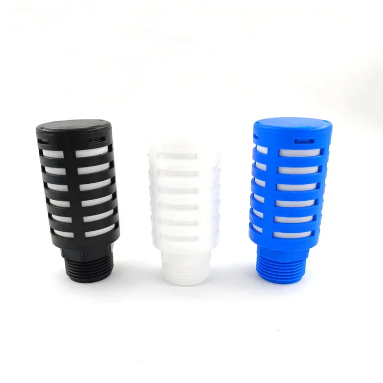 3/8 Plastic / PP / PE Pneumatic Parts Mechanical Components Silencers Exhaust Air silencer Pneumatic Muffler