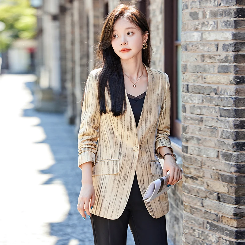 New Trend Korean Version Casual Loose Suit Jacket for Men High Quality Slim Outdoor Jacket Cotton Fill Long Sleeve Spring Summer