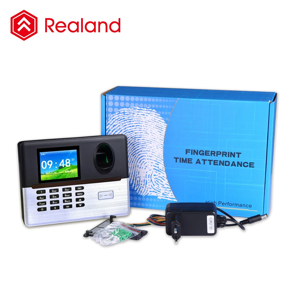 Realand A-L365 biometric time attendance with fingerprint and card punch time attendance System  with WIFI and Card punch