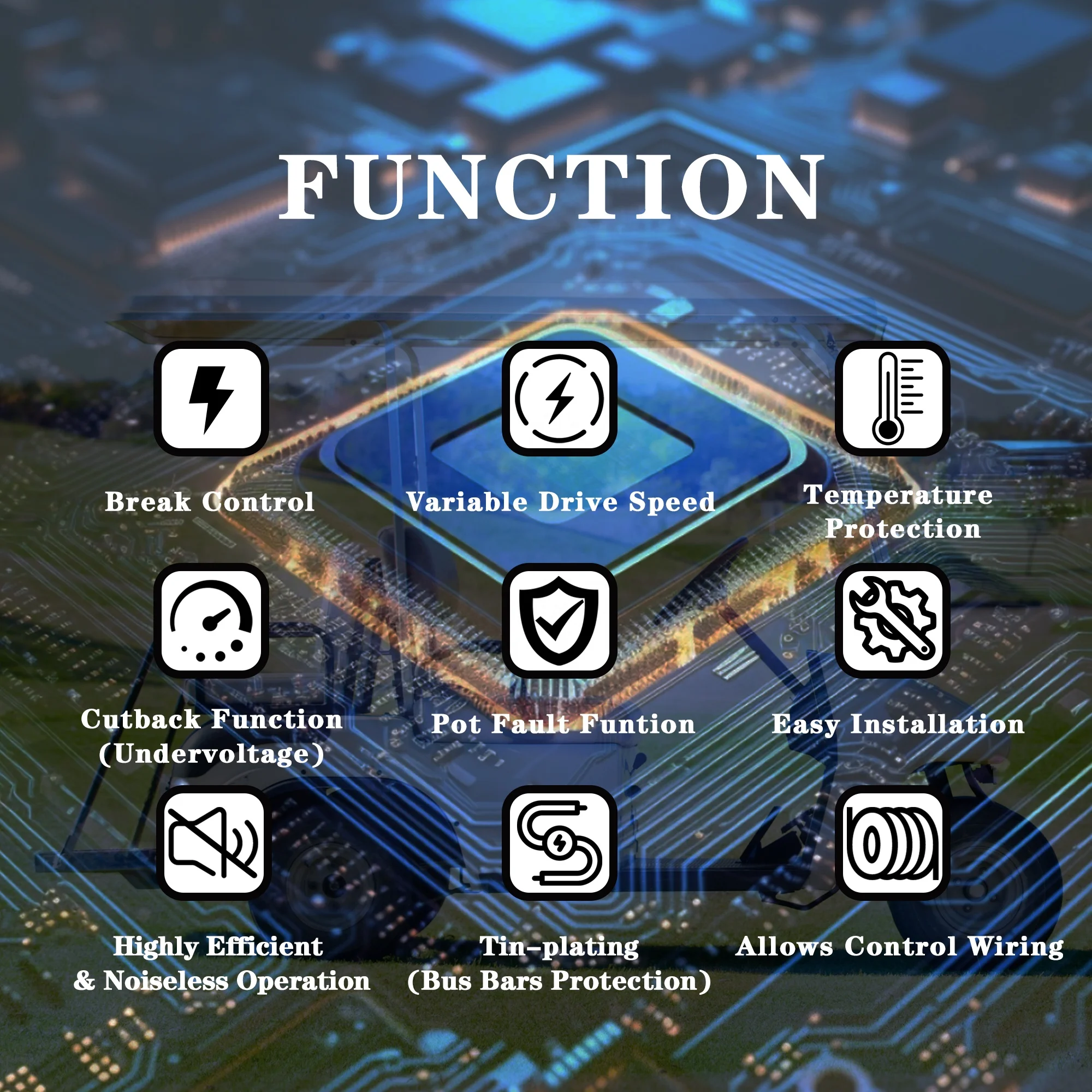 1234-5371 24V 350A AC Controller for automobile electric vehicle with good price