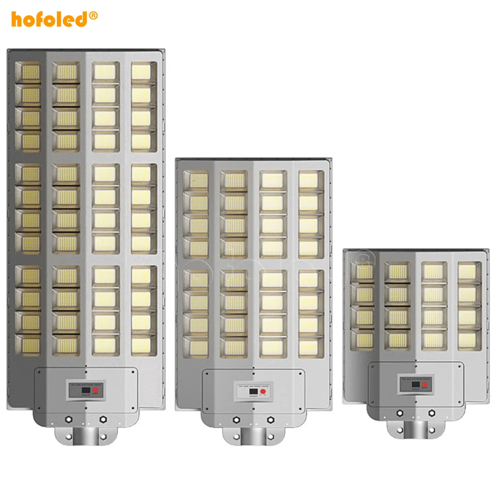 3000W 2000W 1000W Remote Control Solar Powered Garden Lamp Road Lighting Dusk to Dark Solar Street Lights Outdoor