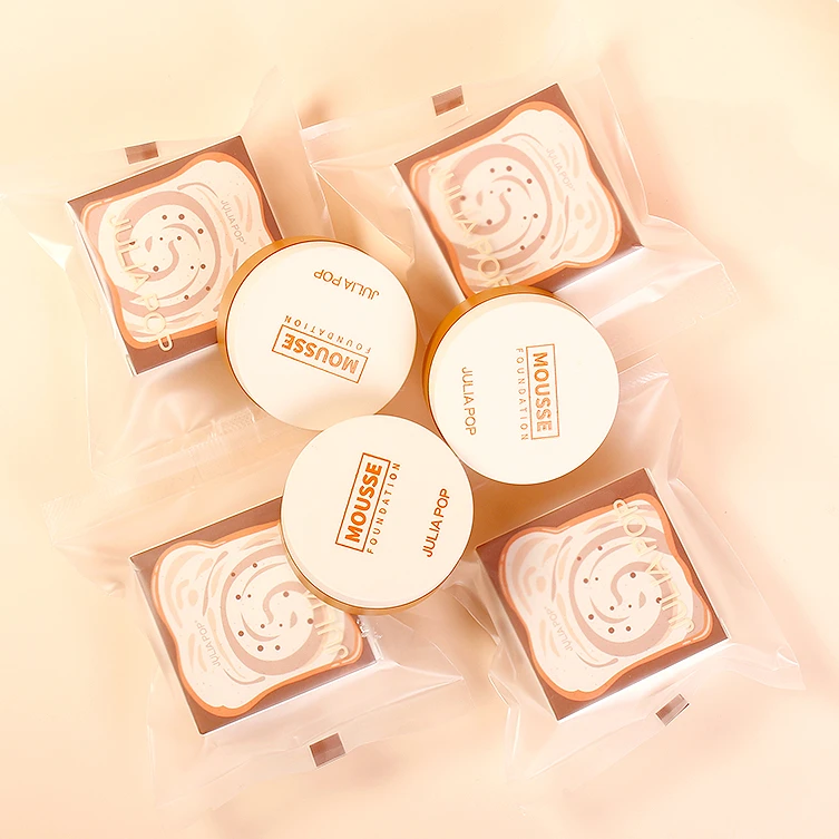 JULIAPOP bread mousse foundation cream BB cream caramel liquid foundation long lasting makeup oil control concealer 4 colors