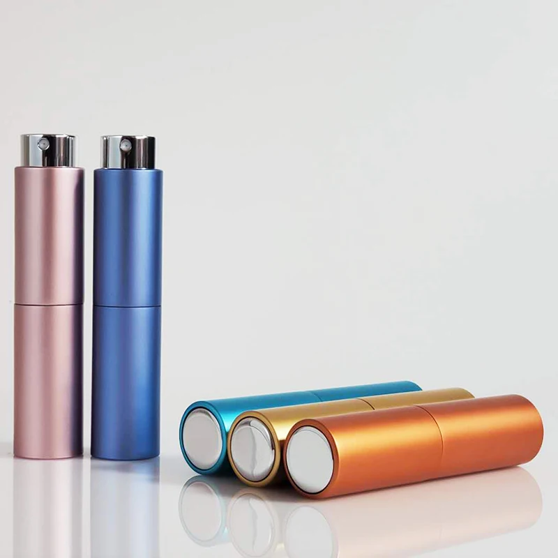 8Ml 10Ml 15Ml 20Ml Best Beauty Black Matte Bottle Spray Refillable Body Twist Aluminium Atomizer Perfume