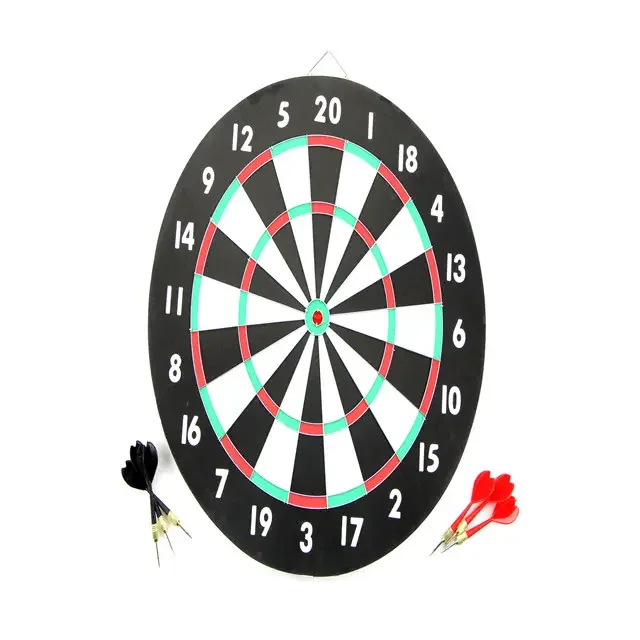 Excellent Offer Low MOQ Bright Round Wire Flocked Paper Dartboard For Kids Play