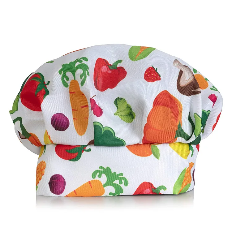 Colorful Polyester Durable Kids apron and chef hats Kids apron baking set dress up costumes for chef role playing game