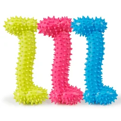 High Quality Bone Shape Bite Resistant Teeth Cleaning Rubber Chew Dog Pet Toy