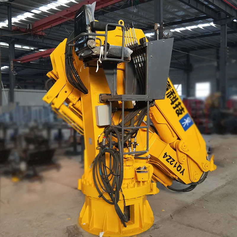 11 TON 12 T 12000 KG Made in China New Hydraulic Mini Small Marine Crane Knuckle Boom Crane Factory Direct Sales