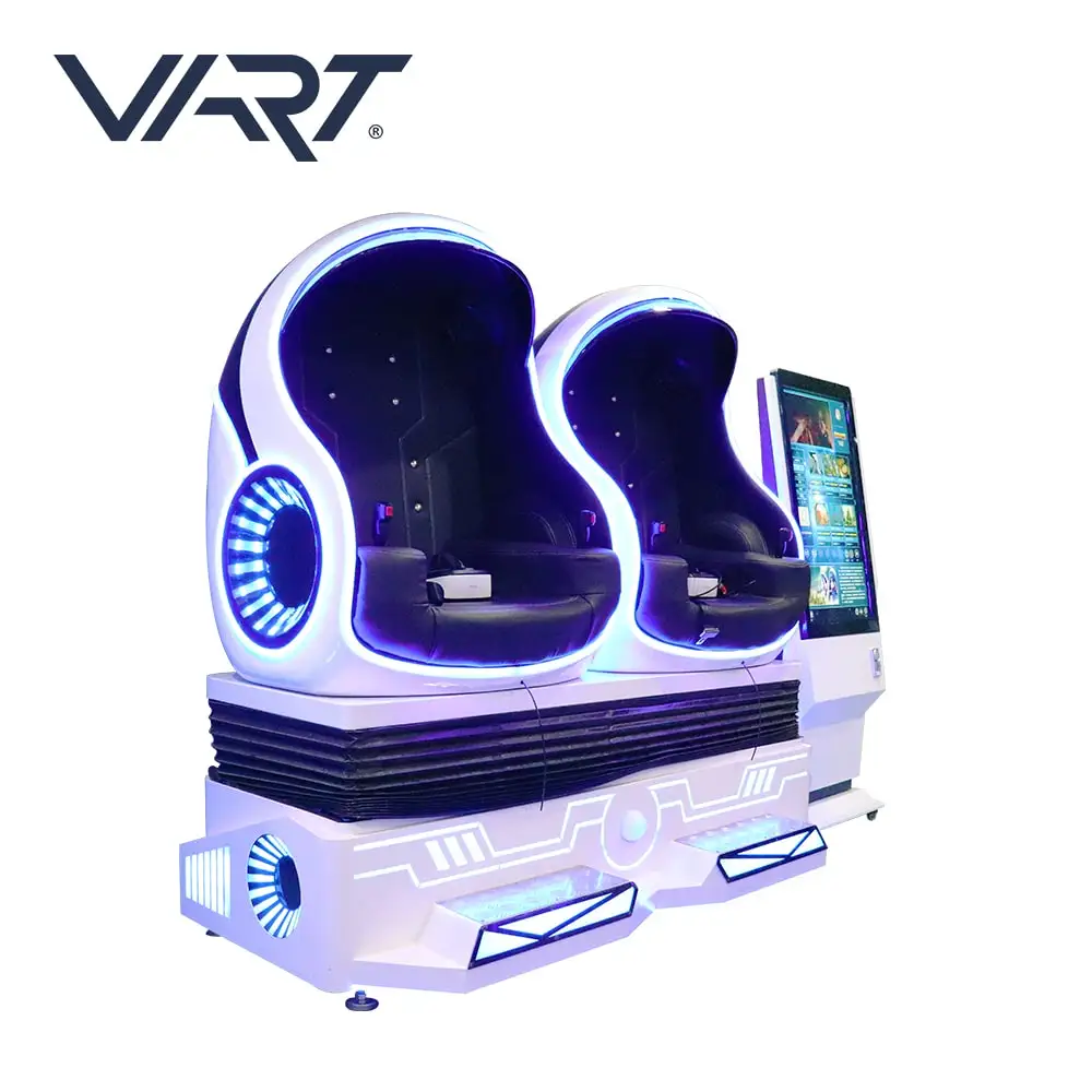 VART 9D Simulator Virtual Reality 9D Egg Chair 360 Degree Rotation 2 Seats 9D Cinema