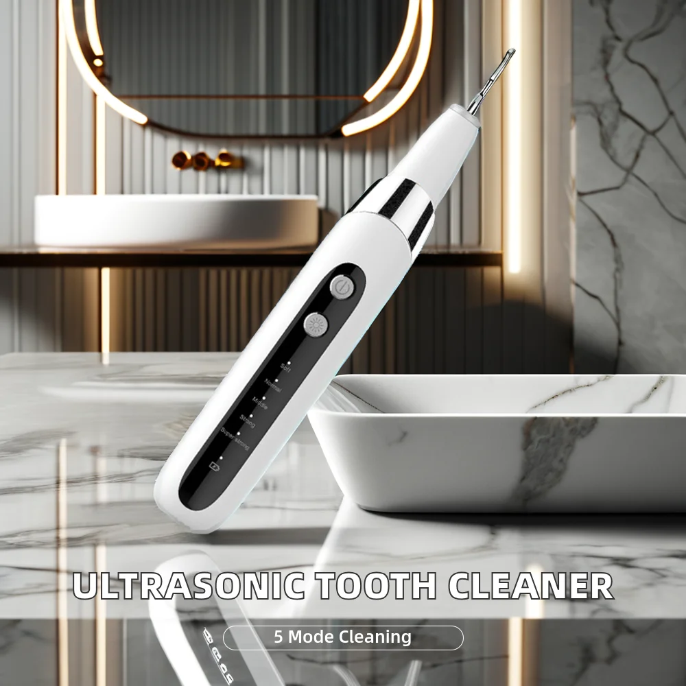 Ultrasonic Toothbrush dental cleaner for oral cleaning instead of water floss to emovedental calculus OEM IPX7 Teethwhitening