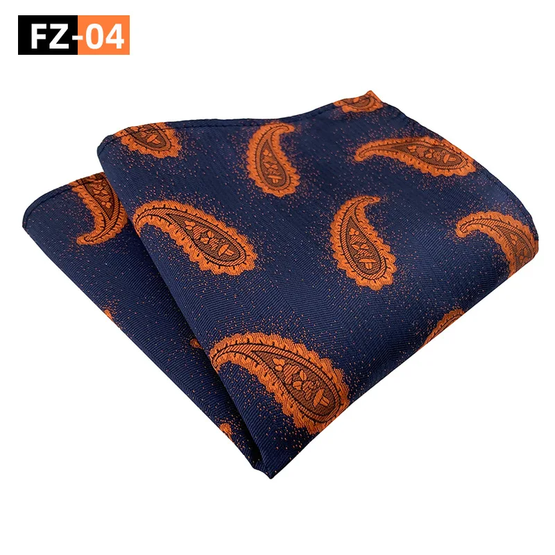 2024 Handmade Men 100% Silk  Hanky Polka Dot Floral Paisley  Polyester Men Handkerchief