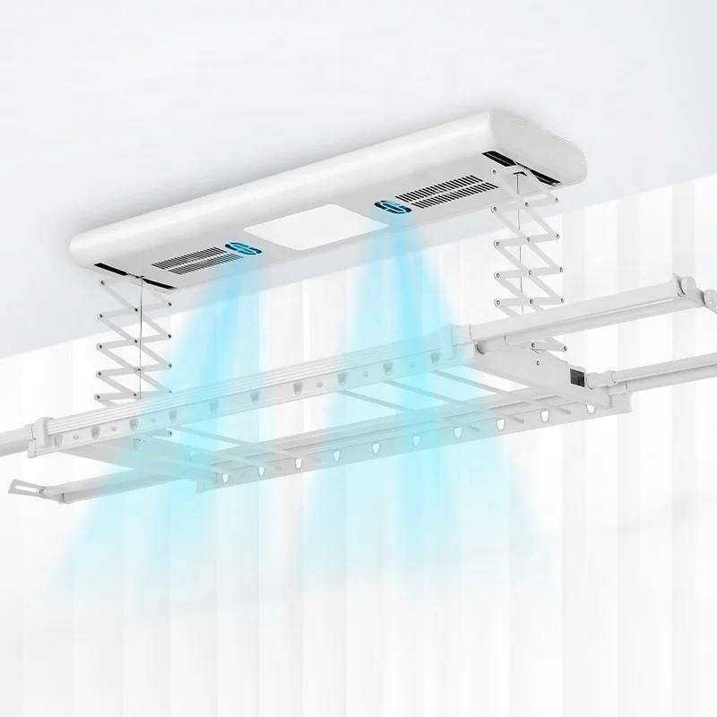 OEM/ODM Automated laundry hanger Electric clothes dryer Ceiling mounted clothes rack Motorized laundry lifting Retractable rack