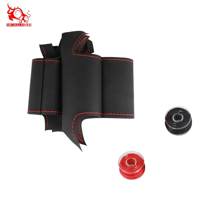 High quality genuine leather car sewing Steering Wheel Cover for Chevrolet Traverse Tahoe Sequel Concept