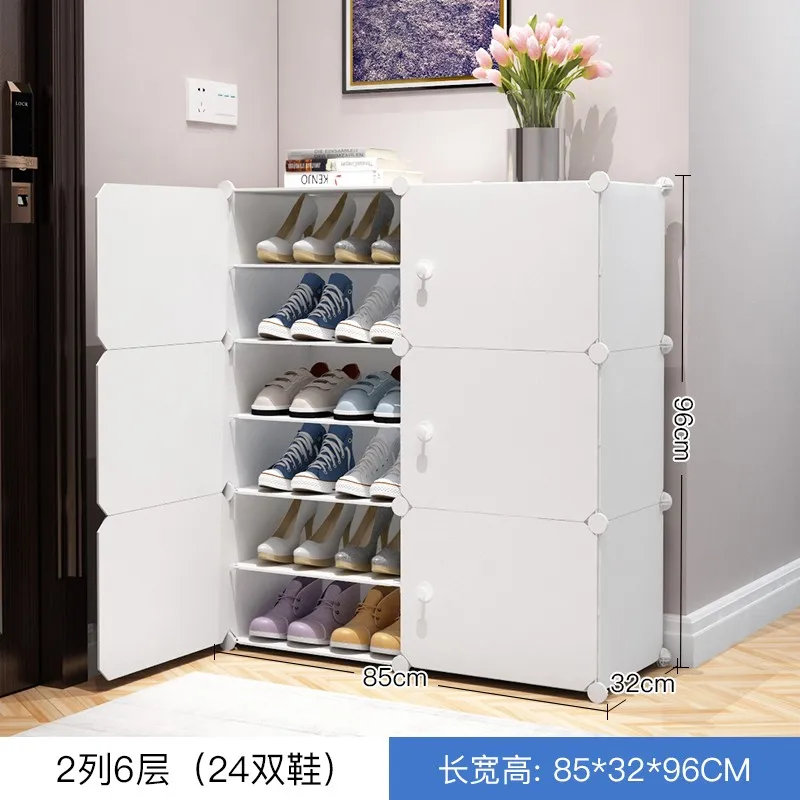 DIY Foldable Shoe Storage soft play pastel kid shoe storage PP plastic material cube wardrobe for Entryway Bedroom and Hallway