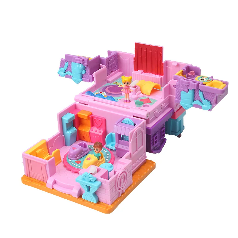 2024 New Product Hot Sale Doll House Toys For Kids Girls Miniature Dollhouse Princess Doll Plastic Play House