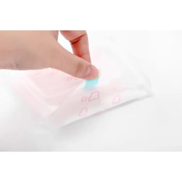 Disposable Blue Core Negative Ion Pearl Cotton Night Time Simple Zero Leakage Sanitary Napkin Low Moq Daily Use Pad For Kid