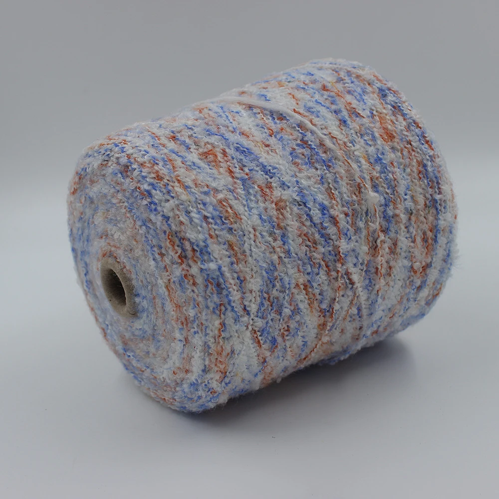 High Strength 43% Nylon 45% Acrylic 12% Polyester Ring Spun Fancy Yarn Dyed Pattern