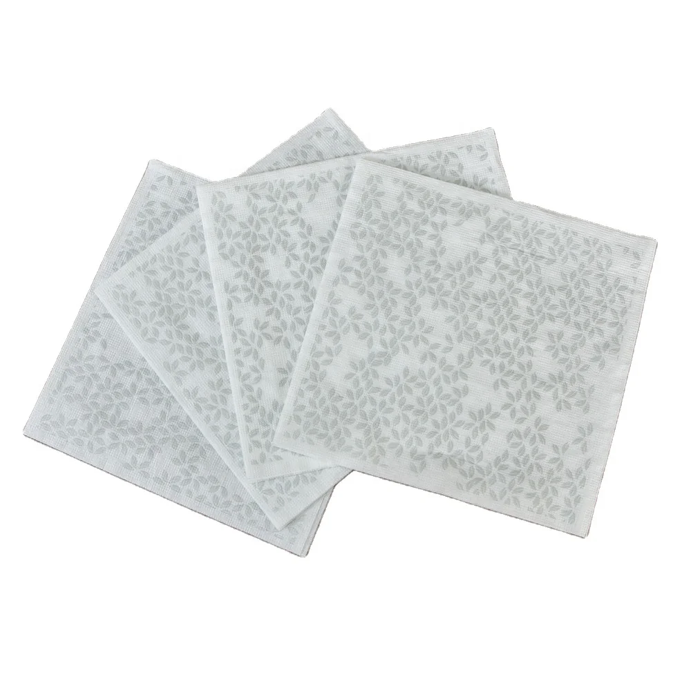 Мягкая гостиничная салфетка с индивидуальным логотипом 1/4, складная одноразовая настольная бумага