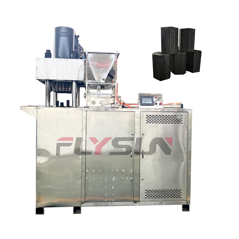 Fully Automatic Electric Stainless Steel Hydraulic Press Machine Smoke Free Electric Charcoal Making Equipment