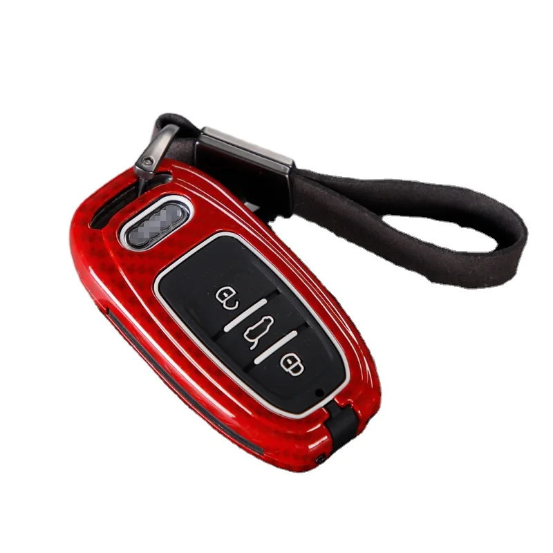 
Чехол для автомобильного ключа из сплава, защитный чехол, кожаный чехол для автомобильного ключа для audi 18a6l a7 a8l 19a7 a8 q8 