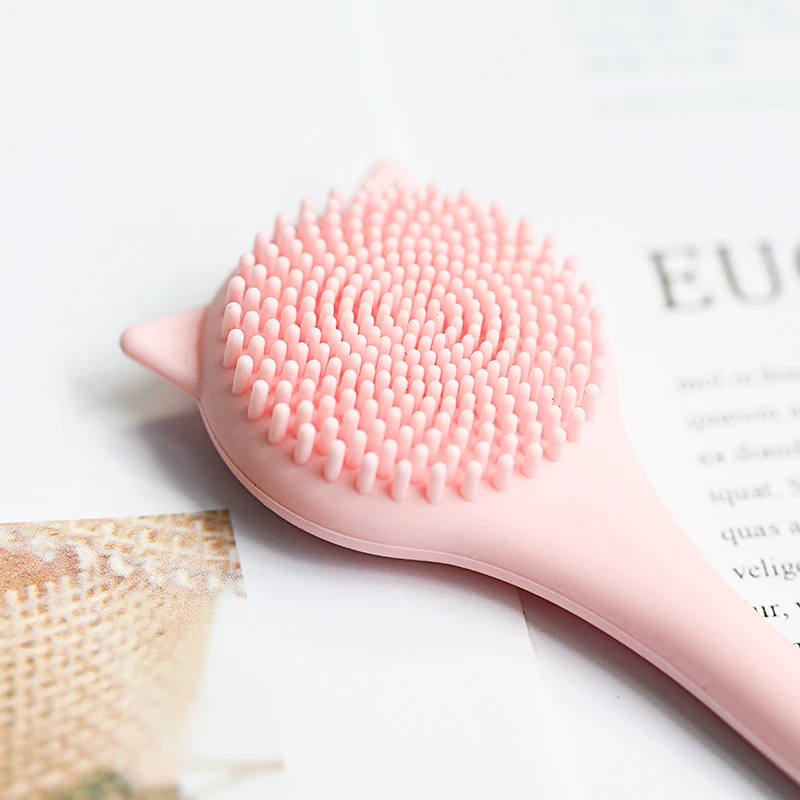 Silicone Face Cleanser Massager Brush with Facial Stick Spatula for Cleansing Exfoliating