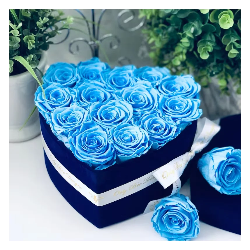 Infinity Rose Box Custom Flower box Eternal Forever Rose Everlasting Roses Real Touch Flowers Preserved Flowers For Valentines