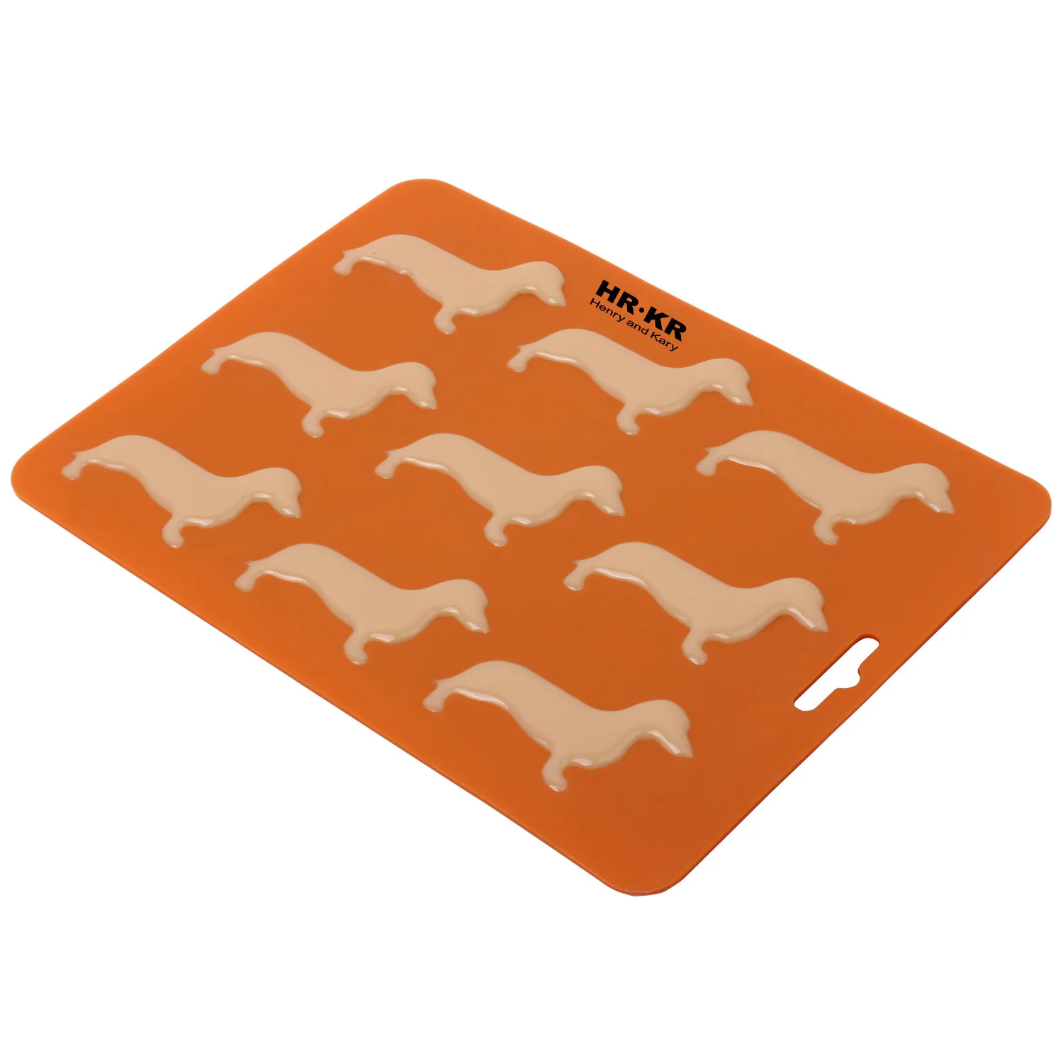 2020 Hot Selling Reusable Dog Shapes Silicone Ice Cube Trays Easy Release Ice Cube Molds for Whiskey, Cocktails