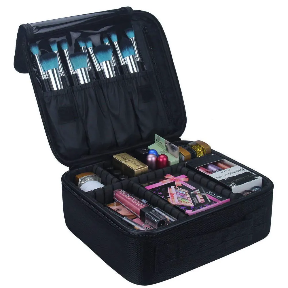 Wholesale makeup cases custom beauty cosmetics pink makeup train case bag
