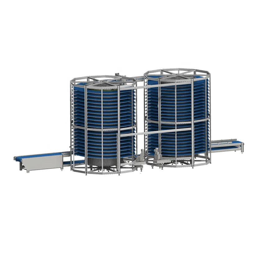 Twin Spiral Cooling Tower Conveyor System POM Modular Plastic Conveyor Belt